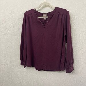 Chico’s Women's Burgundy Top US Size 12